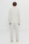 Men's Beige Slim Fit Slim Fit Mono Collar Striped Seersucker Patterned Flexible Suit with Pocket Pockets - 8