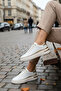 White-Gold Women's Sneaker 20810 - 3