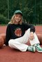 Black Female Child Seasonal-Thin Strawberry Embroidered Printed Knitted Crew Neck Sweatshirt Tkdaw25Sw00001