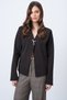 Women's Bitter Brown V-Neck Brooch Detailed Ottoban Cardigan Alc-X14717 - 2