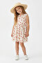 Ecru Midi Heart Knitted Dress Tkdss25El00066