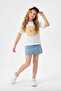 Ecru Floral Knitted T-Shirt Tkdss25Ts00039