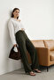 Khaki Elastic Wide Leg Pants Twoaw26Pl00132