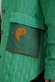 Women's Green Pocket Detailed Quilted Shirt Jacket Alc-X14986 - 6