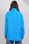 Women's Cobalt Pocket Detailed Quilted Shirt Jacket Alc-X14986 - 6