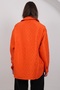 Women's Orange Pocket Detailed Quilted Shirt Jacket Alc-X14986 - 8