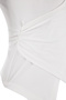Ekru Fitted/Vücuda Oturan Kolsuz Asimetrik Pamuklu Esnek Örme Bluz TWOSS26BZ00081 - 6