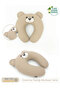 Morbear Series Cotton Breastfeeding Pillow - Pregnant and Baby Support Cushion, Cappuccino