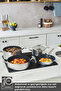 Plasma Steel 316+ 3Ply Fireproof Non-Stick Steel Apollo Induction Base 7-Piece Steel Cookware Set - 6