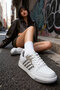 White-Black Leopard Unisex Sneaker 20835 - 2