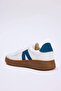 Beyaz Renk Bloklu Retro Kadın Sneaker TAKSS26SN00006 - 6