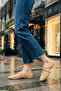 Nude Suede Women's Ballerinas 21261 - 3