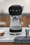 50's Style Black Espresso Coffee Maker Ecf02Bleu