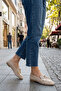 Beige Suede Women's Loafer Shoes 21162 - 5