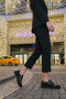 Black Women's Loafer Shoes 21094 - 5