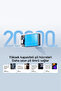 Powerbank 20000mAh (Entegre Kablo) Koyu Gri - 5