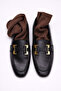 Siyah Toka Detaylı Kadın Loafer TAKSS26LA00009