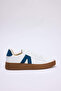 Beyaz Renk Bloklu Retro Kadın Sneaker TAKSS26SN00006 - 5