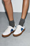 Beyaz Renk Bloklu Retro Kadın Sneaker TAKSS26SN00006