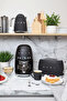 50's Style Retro Matte Black Toaster Tsf01Blmeu - 3