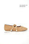 Nude Suede Women's Ballerinas 21261 - 2