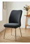 Washable Stretch Elastic Lycra Oval Chair Cover - Round Chair Cover (Anthracite)