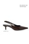 Brown Patent Leather Women's Classic Heeled Shoes 21266 - 6