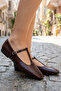 Burgundy Women's Ballerinas 21310 - 5