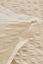 Perla Gofre 100% Cotton Double Duvet Cover Set Beige - 5