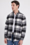 Men's Slim Fit slim fit checkered winter lumberjack shirt - 7
