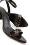 Brown Patent Leather Women's Classic Heeled Shoes 21360 - 4