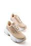 Beige Women's Sneaker 21374 - 4