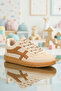 Kids Ds Ruby Suede Beige Tan Children's Sneaker Casual Sports Shoes