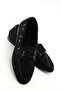 Black Suede Loafer Women's Shoes 20481 - 4