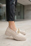 Beige Women's Casual Shoes 17868 - 3