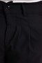 Men's Regular Fit Classic Cut Regular Waist Wide Leg Black Trousers - 4