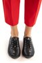 Black Genuine Leather Women's Loafer Shoes 21365 - 2