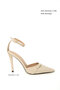 Beige Patent Leather Women's Classic Heeled Shoes 21280 - 4
