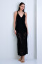 Black Rope Strap Lined Slit Knitwear Dress Alc-X15162 - 4
