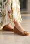 Tan Suede Women's Ballerinas 21317 - 5