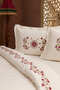 Layali Embroidered Double Duvet Cover Set White - 12
