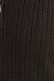Men's slim fit tapered stand collar zip-up dark khaki sweater - 5