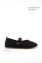 Black Suede Women's Ballerinas 21345 - 2