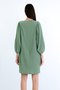 Khaki V-Neck Princess Sleeve Wrap Mini Dress Alc-X15160 - 7