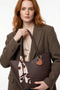 Tote Women's Shoulder Bag – with Crossbody Strap, Heart Charm, and Shawl Detail Ela2017 - 2