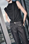 Limited Edition Siyah Yüksek Bel Tam Boy %100 Pamuk Straight Jeans TWOSS26JE00078 - 2
