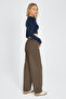 Yeşil Cep Detaylı Kot Görünümlü Wide Leg/Geniş Paça Dokuma Pantolon TWOSS25PL00076 - 4