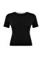 Wardrobe Essentials Siyah-Gri 2'li Paket Yaka Detaylı Yumuşak Tuşeli Örme Bluz TBBSS26AF00029 - 12