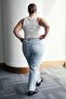 Limited Edition Mavi Yüksek Bel Geniş Paça Comfort/Orta Esnek İnce Yazlık Jeans TBBSS26CJ00002 - 3
