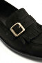 Black Suede Women's Loafer Shoes 21385 - 6